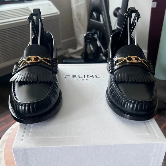 *LIKE NEW IN BOX* CELINE LUCO MAILLON TRIOMPHE LOAFER IN POLISHED CALFSKIN - Picture 1 of 6